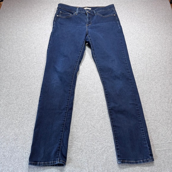 Levi's Denim - Levis 312 Shaping Slim Jeans Womens 31x32 Dark Wash Blue Denim Mid Rise Stretch